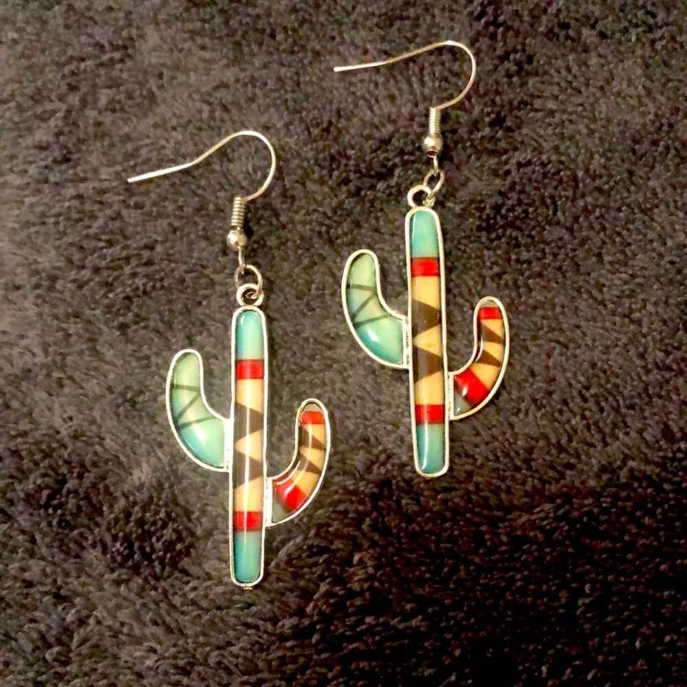 Western Cactus Earrings